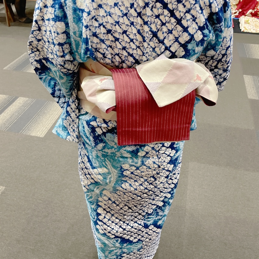 夏きもの風の浴衣